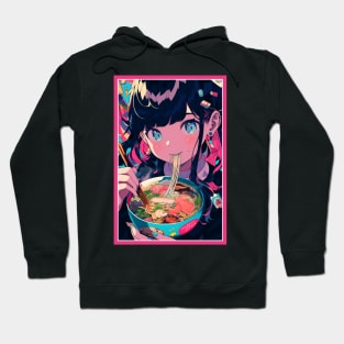 Cute Anime Girl |  Ramen Noodles | Hentaii Chibi Kawaii Design Hoodie